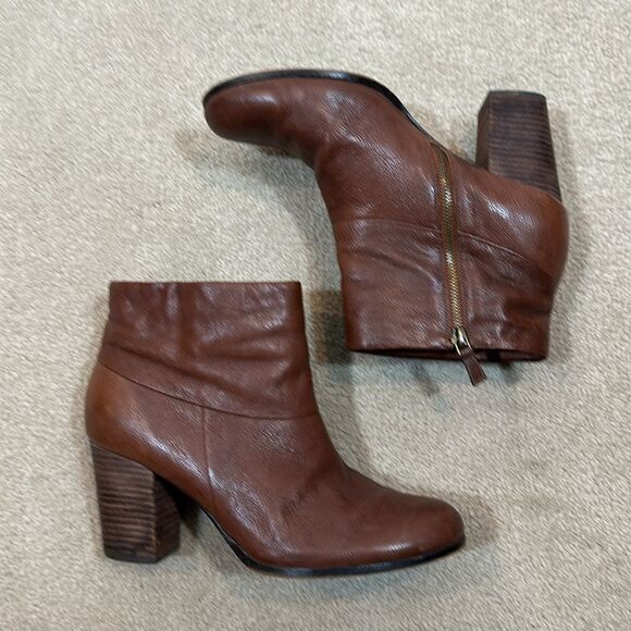 Cole Haan Nike Air Heeled Brown Ankle Vintage Cassidy Booties Women Size 9.5B - Picture 3 of 11